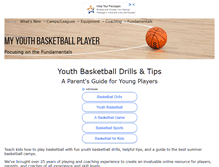 Tablet Screenshot of my-youth-basketball-player.com